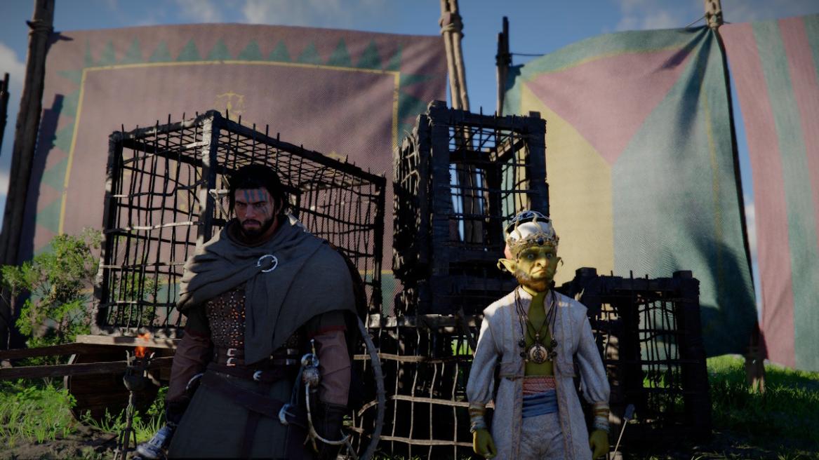 Kliff standing alongside Shakatu in Crimson Desert