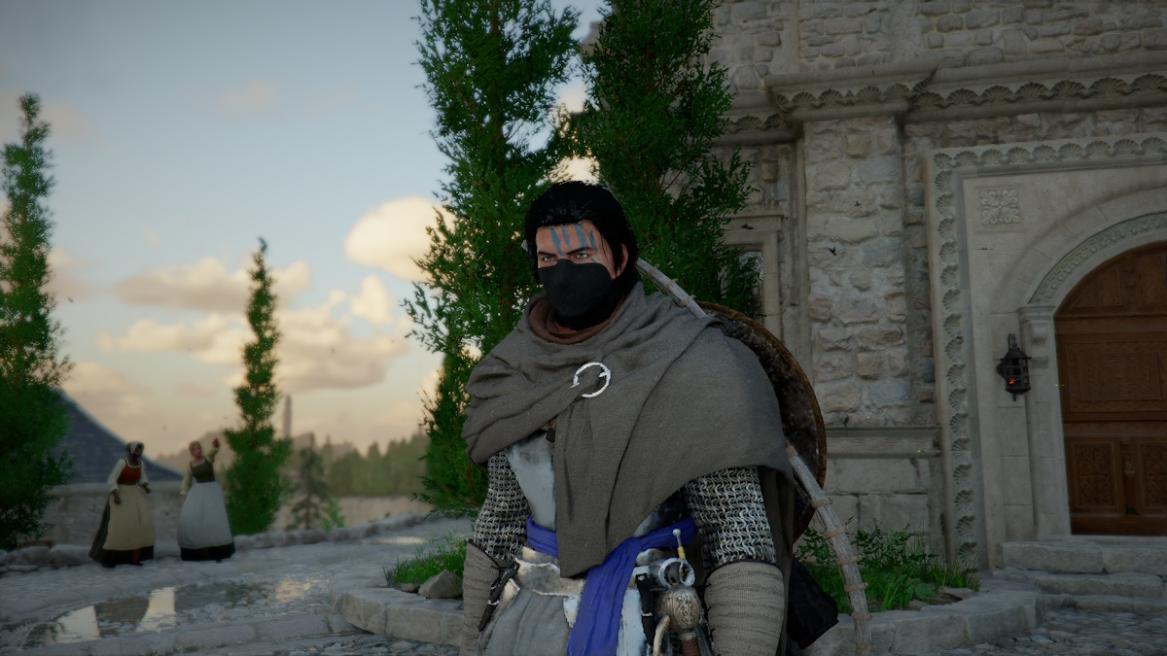 Kliff wearing a mask in Crimson Desert