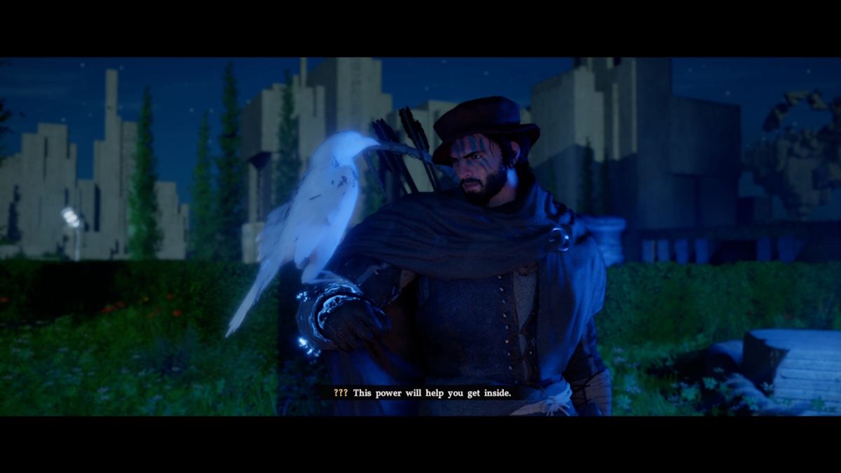 Kliff with a mysterious bird in Crimson Desert