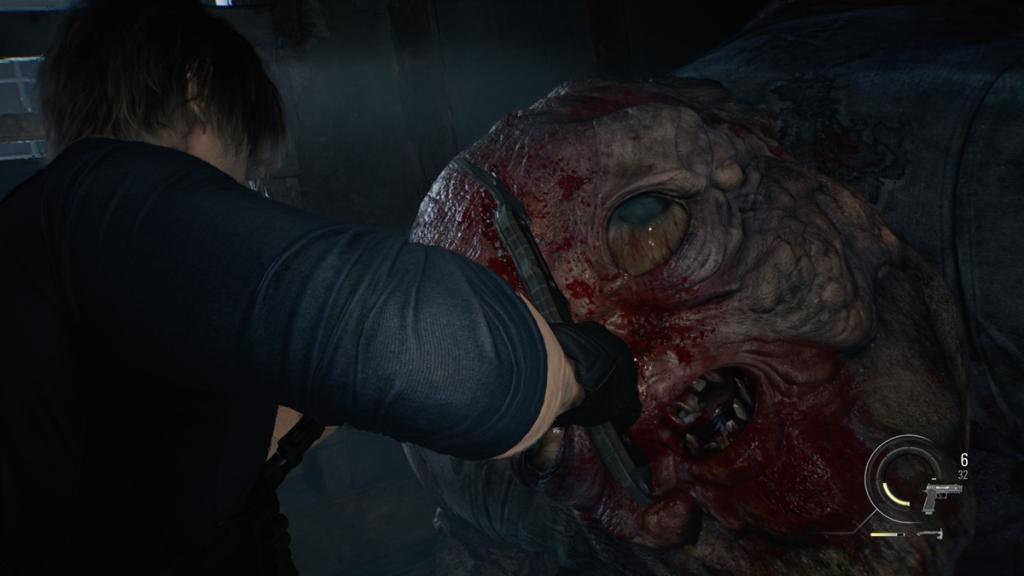 Leon Killing Chunks in Resident Evil Requiem