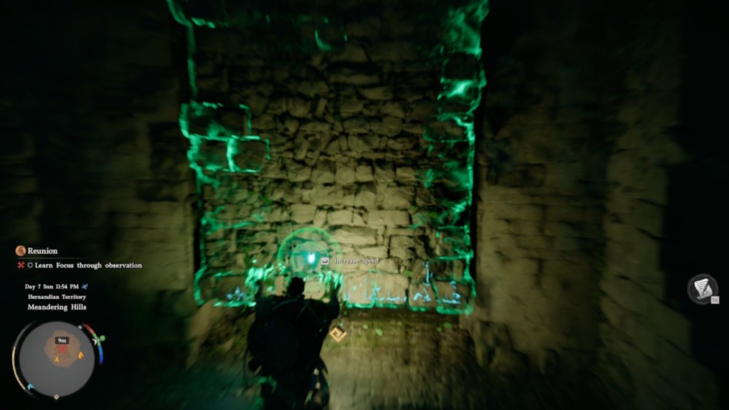 Lifting the entrance door of the Ancient Ruins in Crimson Desert