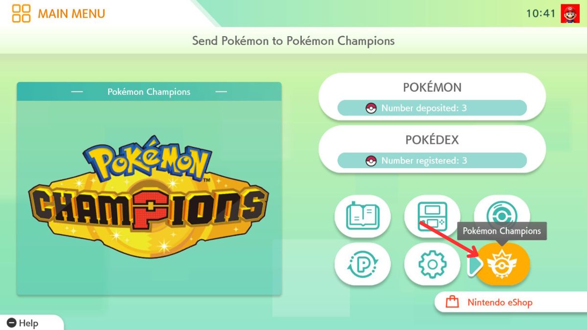 Link Pokemon Champions to HOME