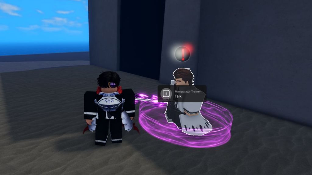 Manipulator Sword Trainer NPC in Sailor Piece