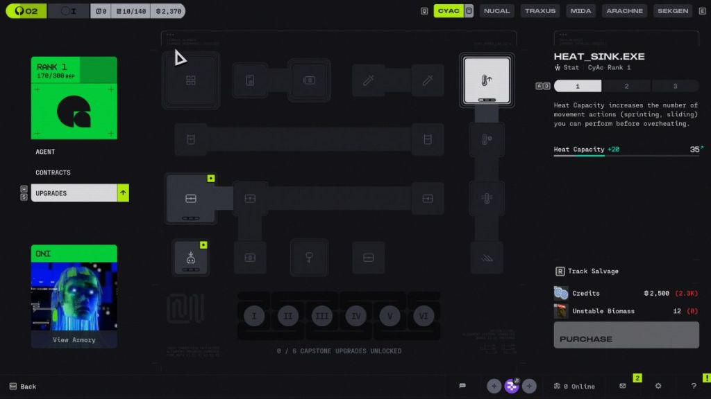 Marathon Faction Upgrades