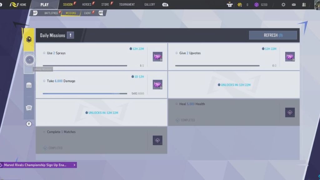 Marvel Rivals Daily Missions 