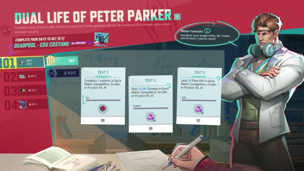 Marvel Rivals Dual Life of Peter Parker Event Screen