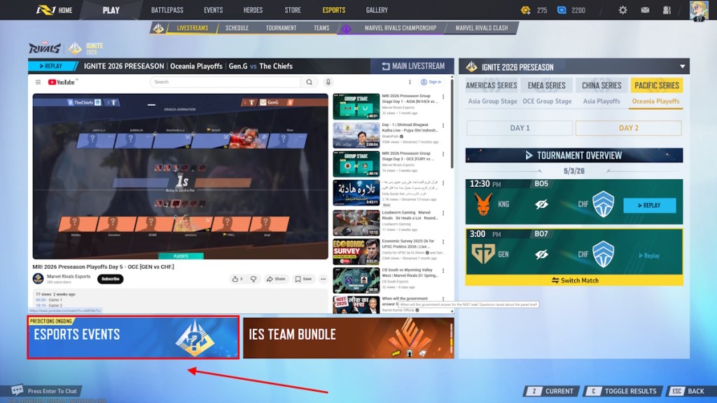 Marvel Rivals Esports Events