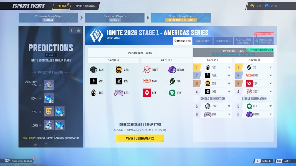 Marvel Rivals Ignite 2026 Group Stage Americas Predictions