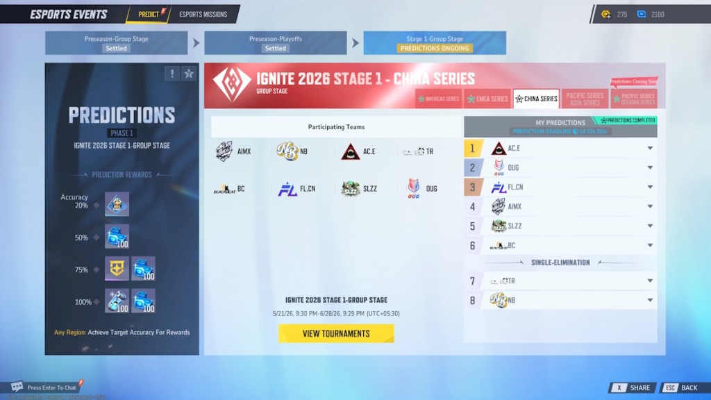 Marvel Rivals Ignite 2026 Group Stage CHINA Predictions