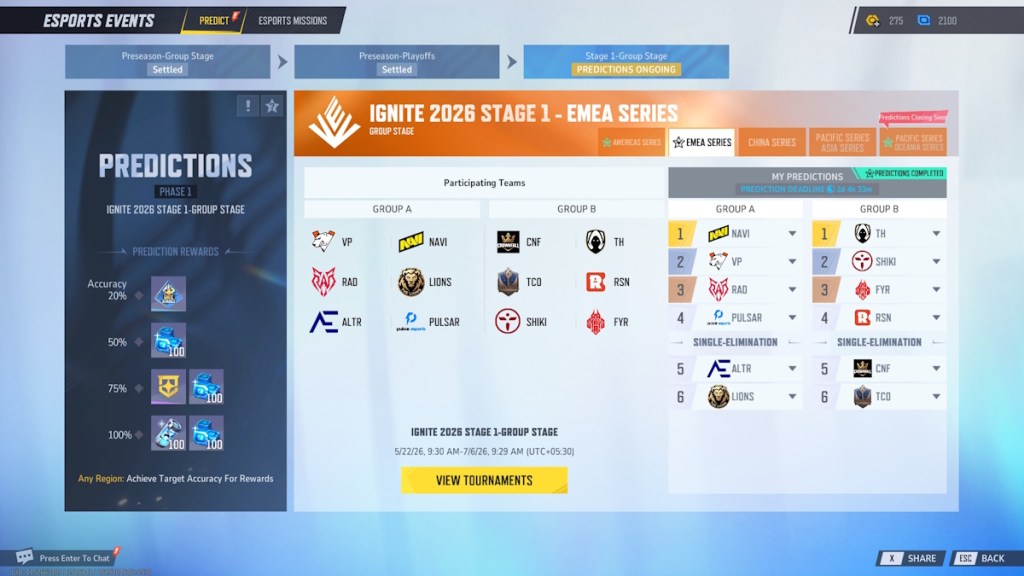 Marvel Rivals Ignite 2026 Group Stage EMEA Predictions