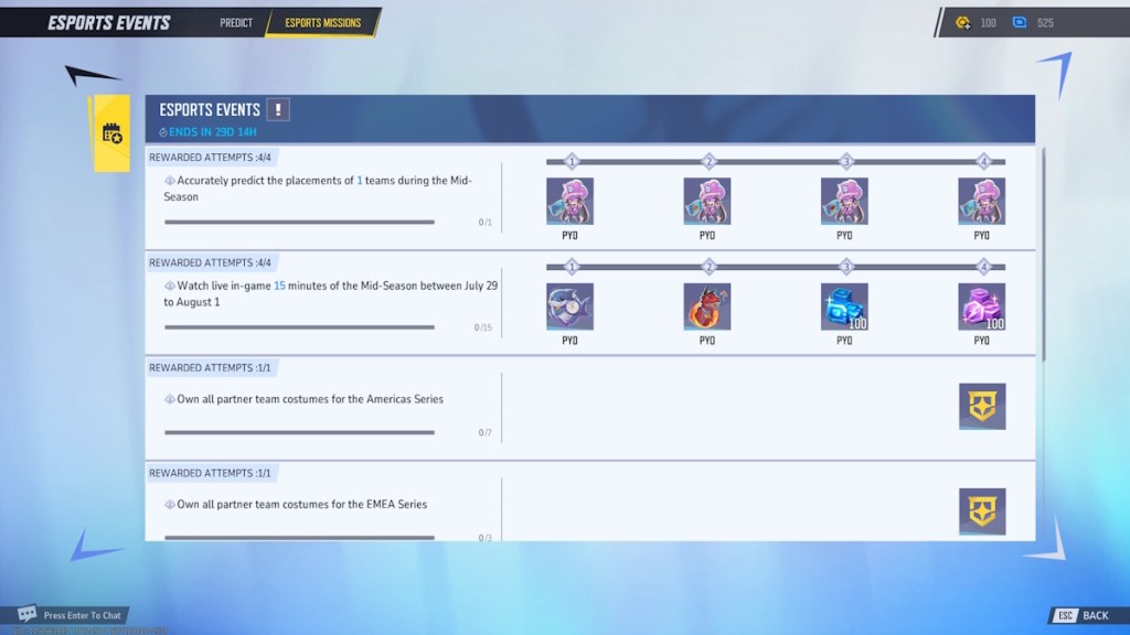 Marvel Rivals Ignite 2026 Mid-Season Finals Esports Missions