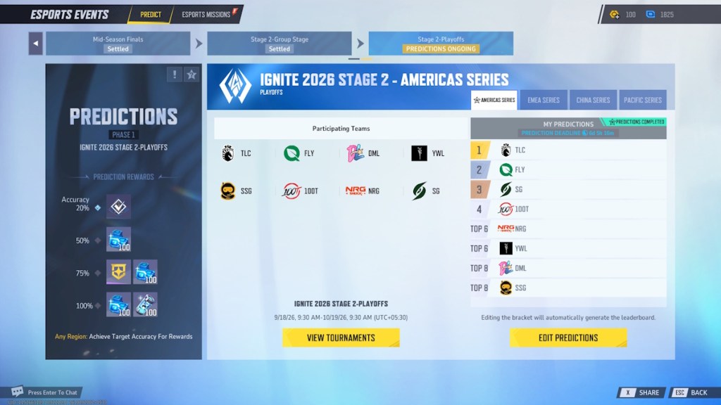 Marvel Rivals Ignite 2026 Stage 2 Playoffs Predictions - Americas Series