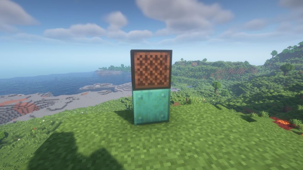 Minecraft Note Block Oxidized Copper Trumpet