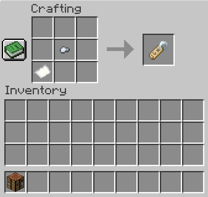 Nametag Crafting Recipe in Minecraft