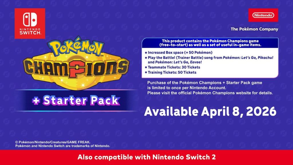 Pokemon Champions Starter Pack Bonuses