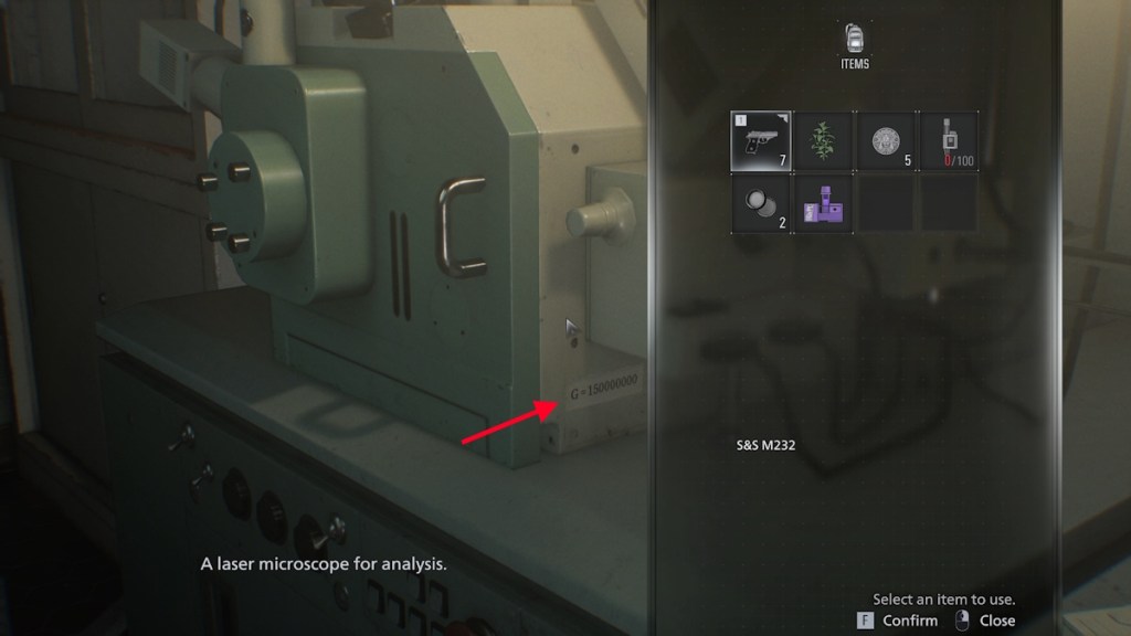 Resident Evil Requiem Blood Analyzer code