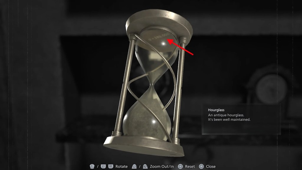 Resident Evil Requiem Hourglass code