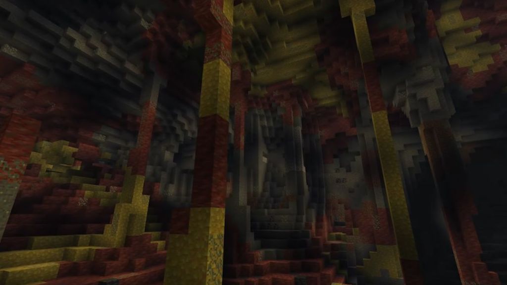 Sulpher Cave in Minecraft