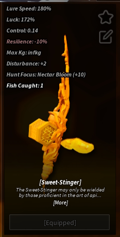 Sweet-Stinger rod in Fisch