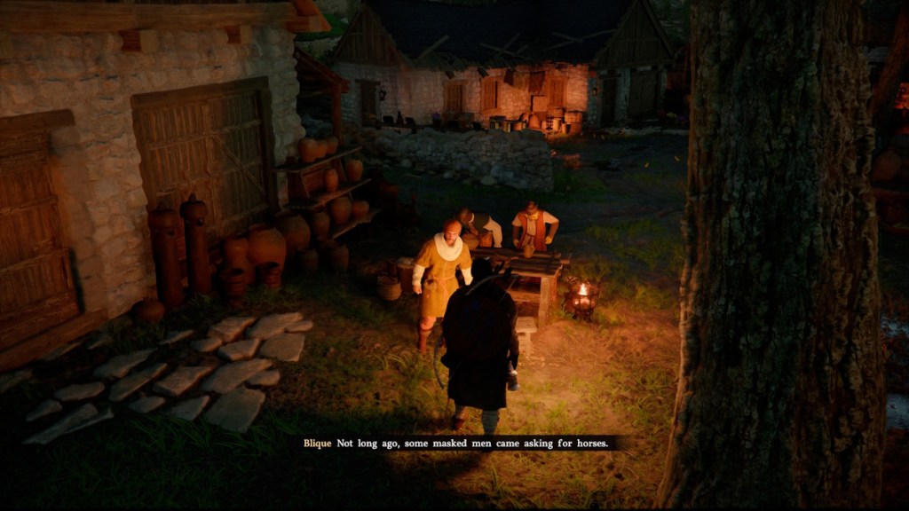 Talking to Blique in Crimson Desert