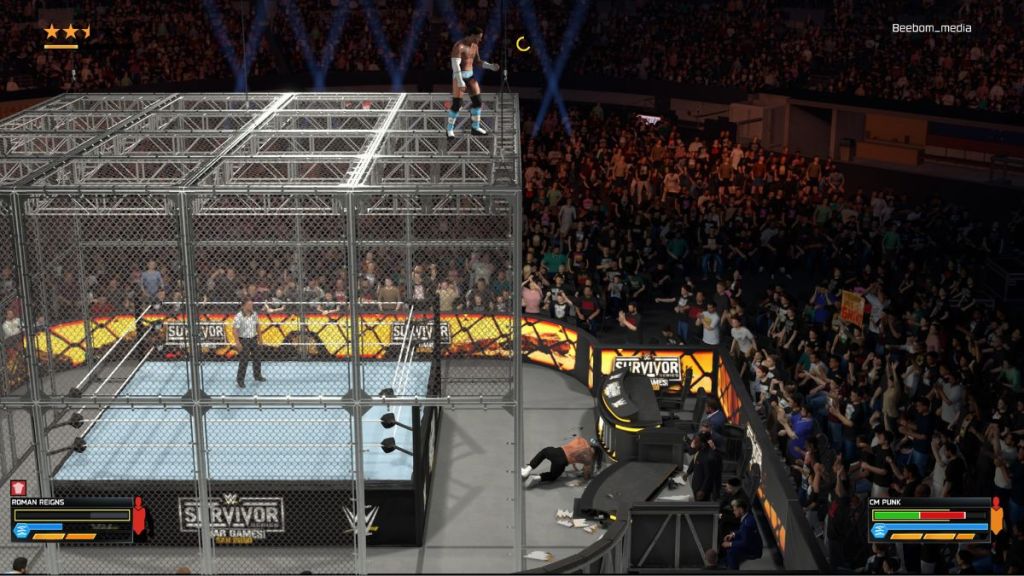 WWE 2K26 Hell in a Cell gameplay