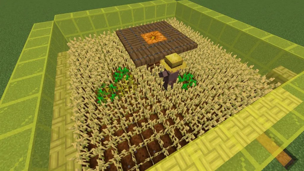 Wheat farm Minecraft