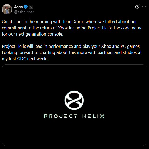 Xbox CEO project helix announcement