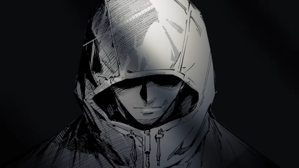 Yuji in a hoodie in JJK Modulo