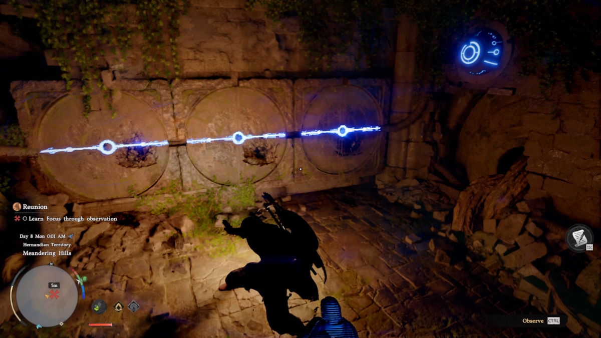 Completion of ancient ruins puzzle in Crimson Desert