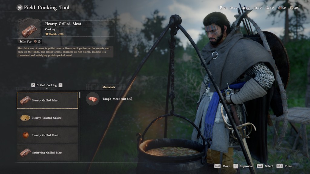 Cooking in Crimson Desert