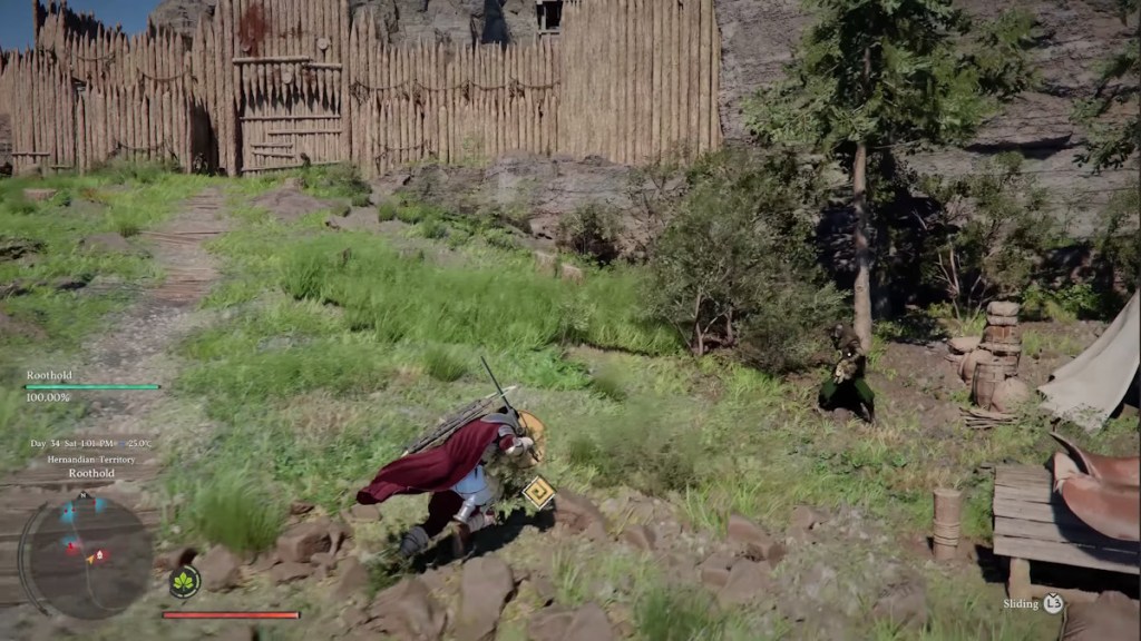 Filling up the artifact gauge by defeating enemies in Crimson Desert