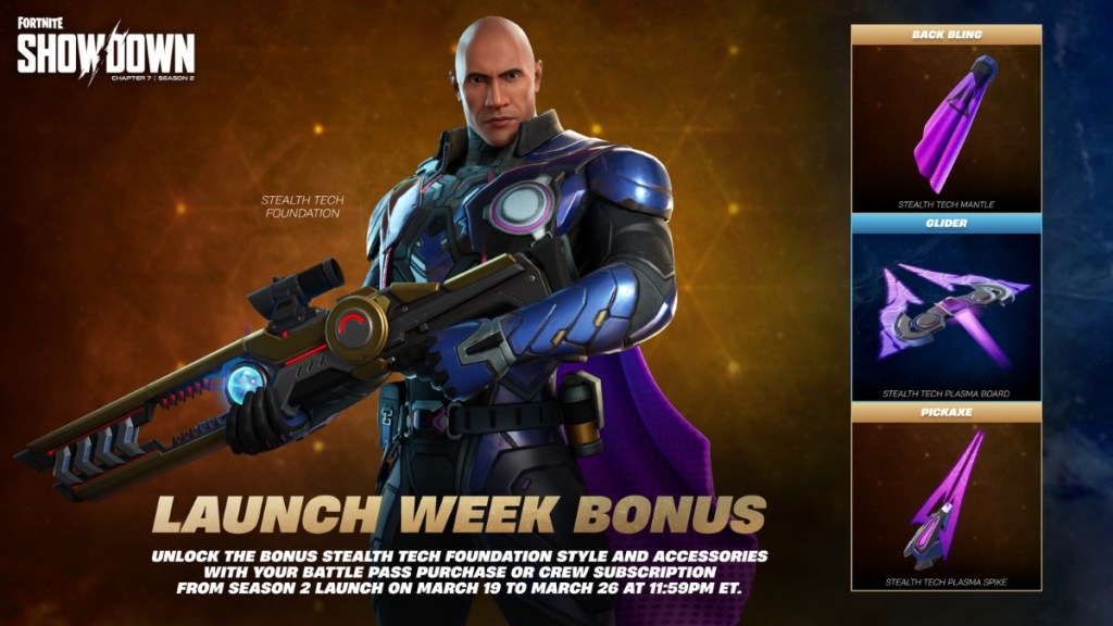 Fortnite Showdown Launch Week Bonus Skin