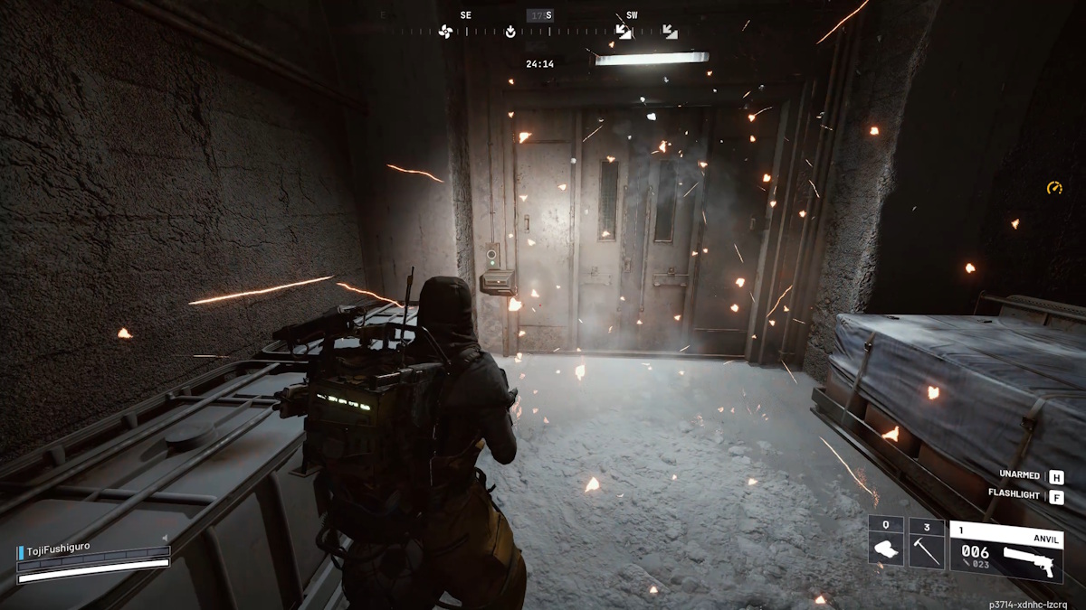 Hiding from a shredder's shrapnel attack in Arc Raiders