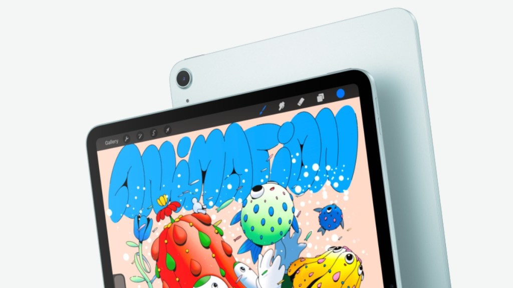 iPad Air M4 front and back showcase