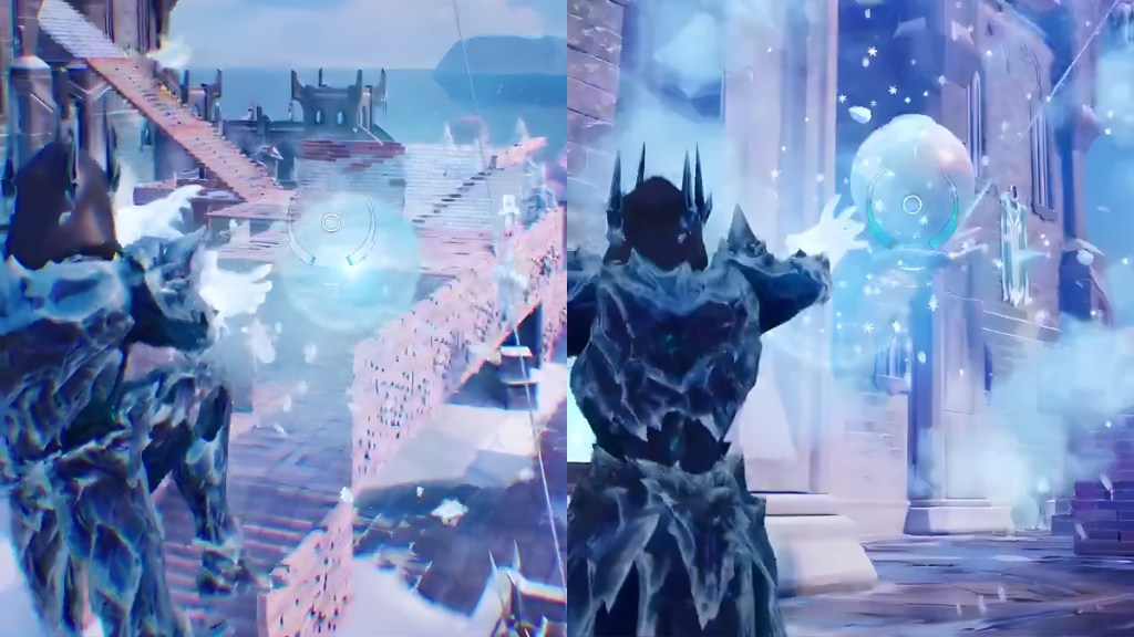 Using Ice King Gauntlets in Fortnite