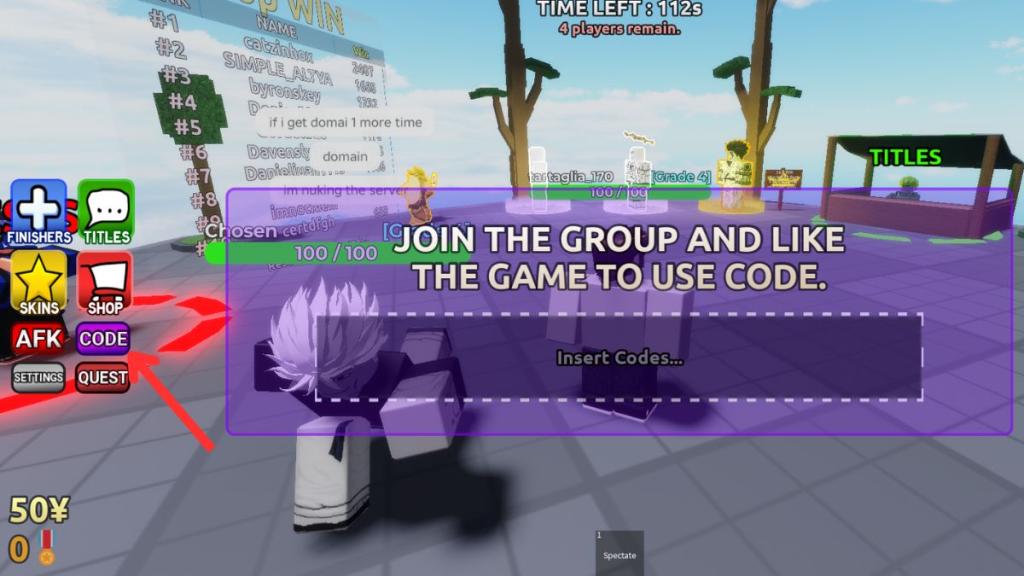 Redeem Jujutsu Randomizer codes