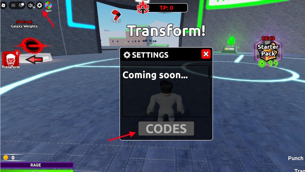 redeem Muscle Transform Simulator codes