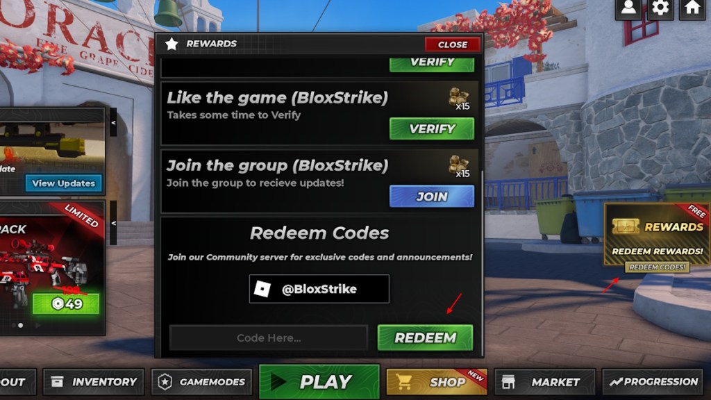 redeem blox strike codes