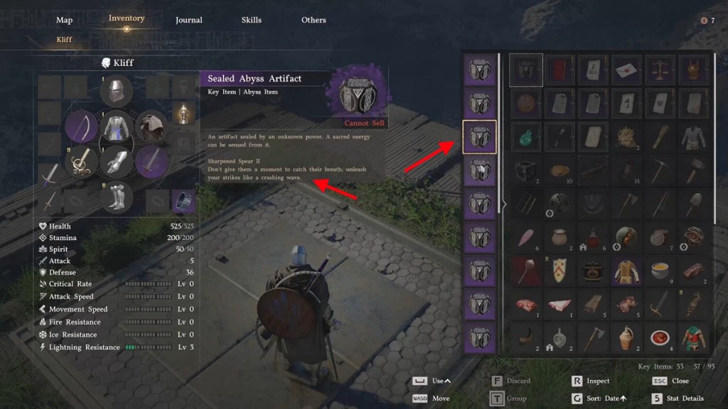 unseal Abyss Artifact