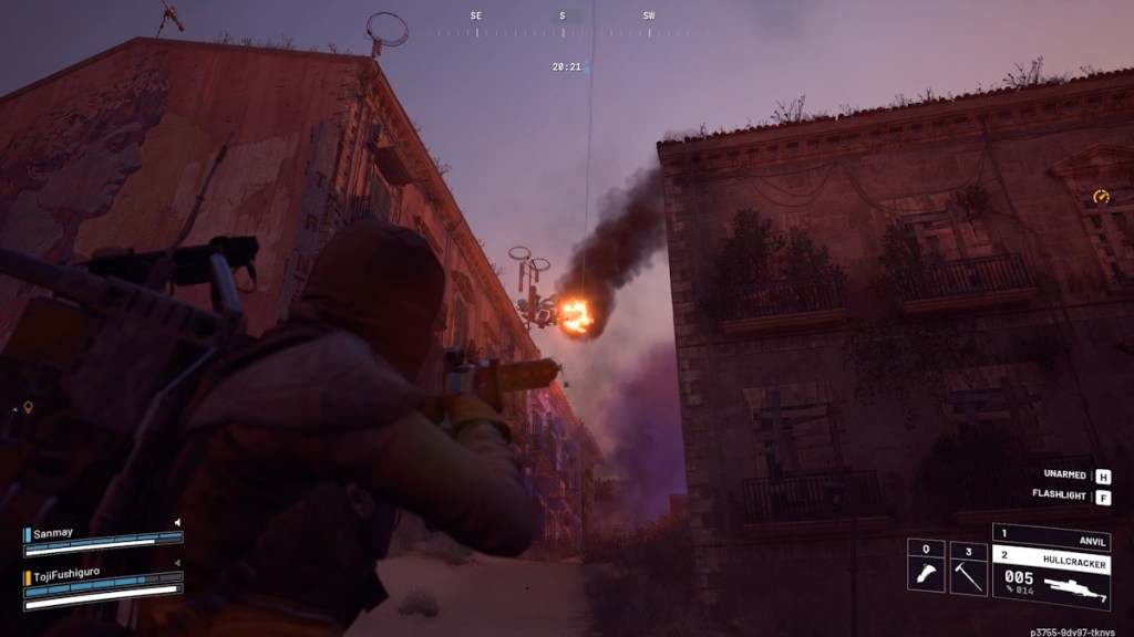 Vaporizer on fire in Arc Raiders