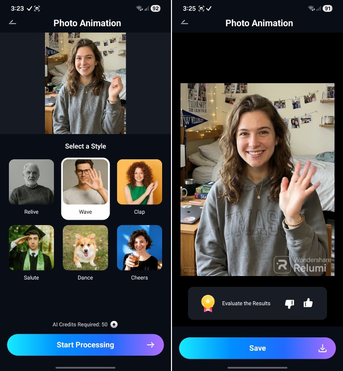 wondershare relumi creating ai photo animation