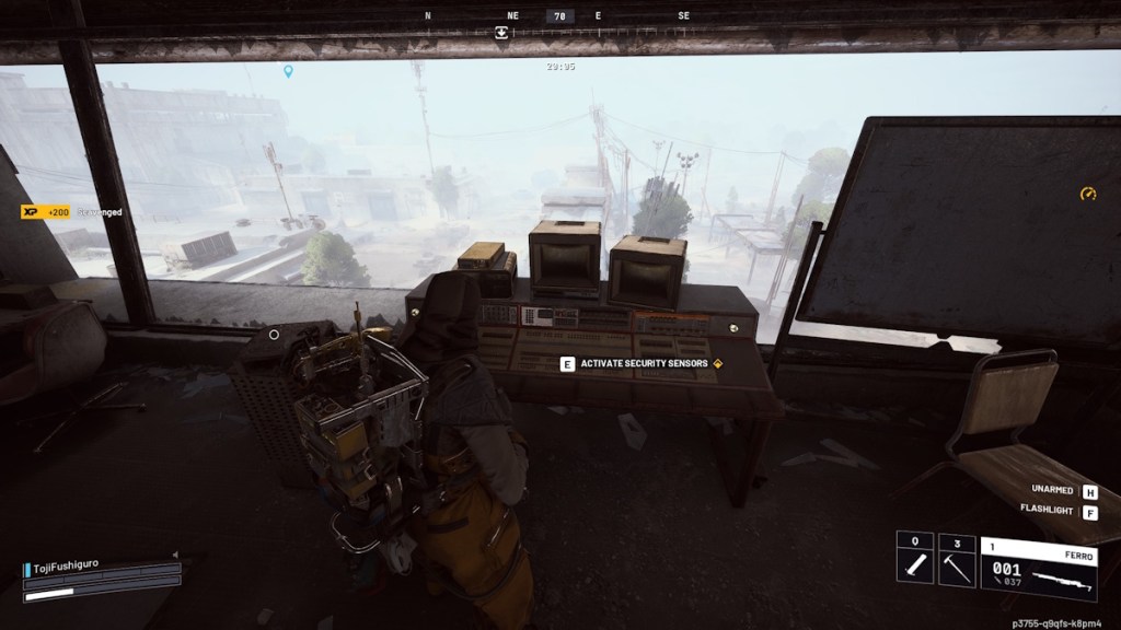 Activating Security Sensors in one of the Guard Towers in Spaceport in Arc Raiders