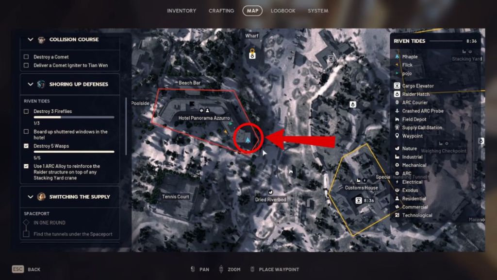 Arc Raiders Shoring Up Defenses Quest Hotel Panorama Azzurro