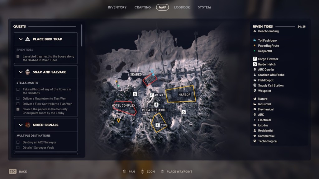 Arc Raiders photograph the seawalls objective location