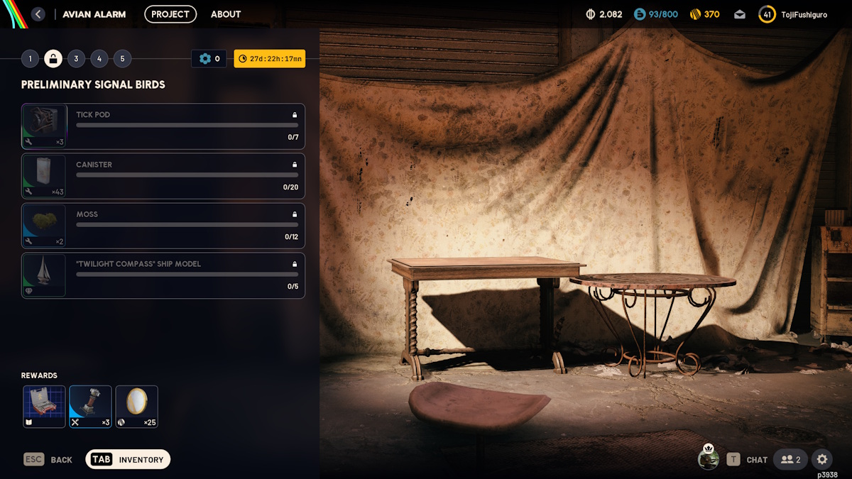 Avian Alarm Project stage 2 requirements and rewards in Arc Raiders