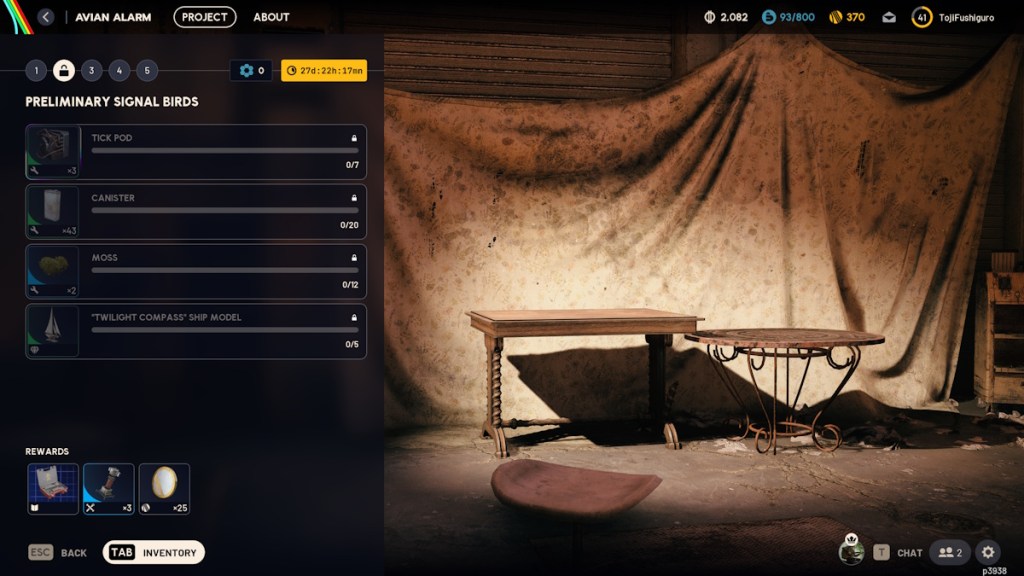 Avian Alarm Project stage 2 requirements and rewards in Arc Raiders