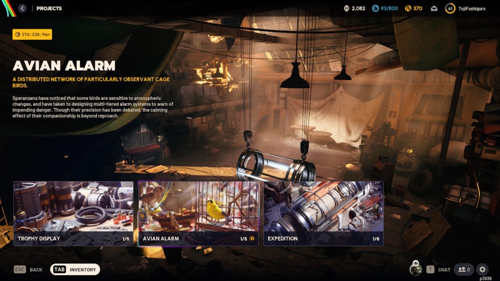 Avian Alarm Raider Project in Arc Raiders