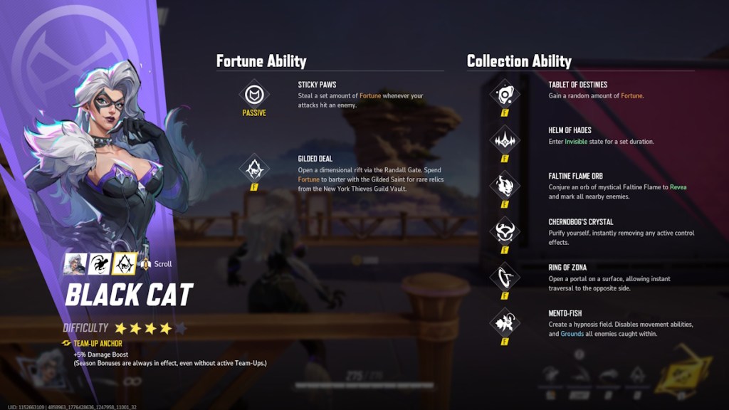 Black Cat Kit and Abilities in Marvel Rivals