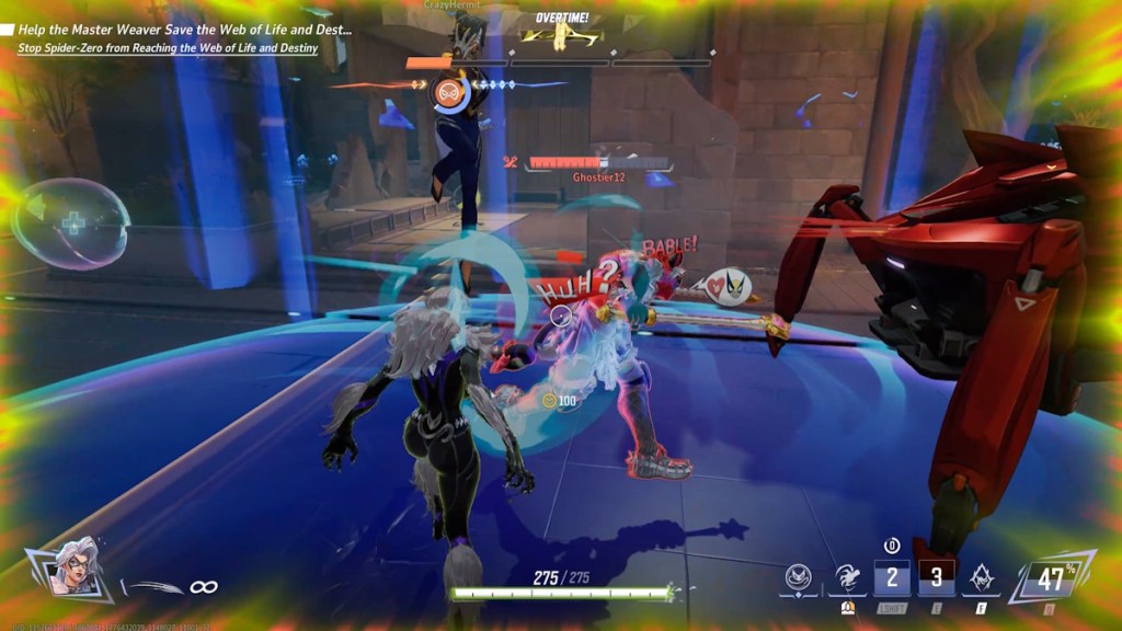 Black Cat's Mento-Fish attack in Marvel Rivals