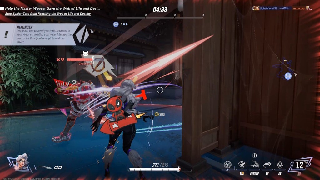 Black Cat's melee attack in Marvel Rivals